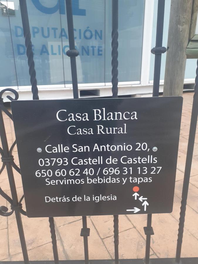 Bed and Breakfast Casa Blanca Castell De Castells Exteriér fotografie